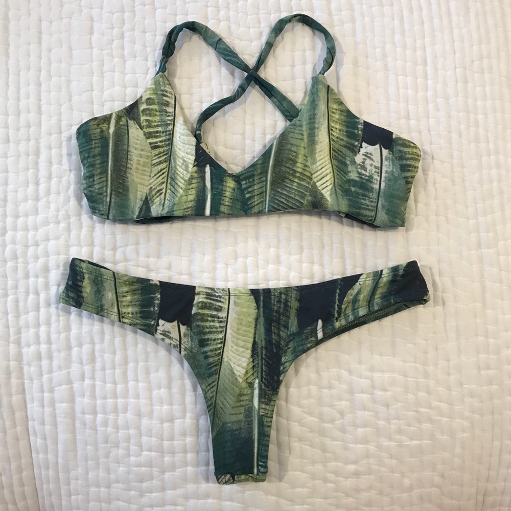 🌺 Midori palm print set! - M 🌺